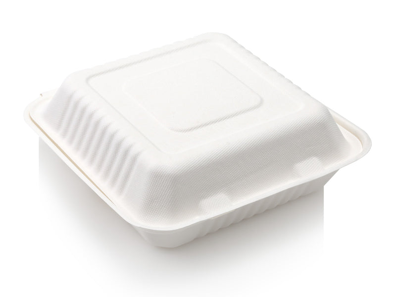 1 Compartment Square Clamshell- 1.2 Litre Food-Lunch1C-9/Y