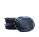 Black PLA Food/Meal Containers Medium 500ml  BioT-FoodBLM-