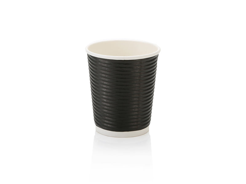 250ml horizontal ripple black/kraft/white (25pcs x 20 slv = 500)