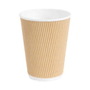 Coffee Cup Ripple Kraft 250ml MCRKT250-